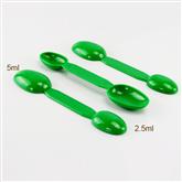 2 end plastic spoon for kids, double end baby spoon