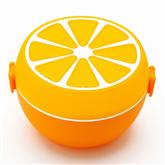 2 Layer Yellow Orange Shape Bento Lunch Box Child Kids Sushi Lunchbox Food Fruit Container Tableware