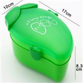 2 Colors Mango Fruit Shape BPA Free Refrigerator Kids Lunch Container With Spoon Plastic Lunch boxs