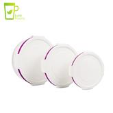 600 1100 1900ml Customized Round Sealed lid Plastic Food Storage Containers set Fresh Keeping