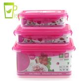 2350ml 800ml 400ml Rectangular microwave 3pcs plastic takeaway food container with lid