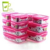 1100ML 800ML 350ML 300ML easy open rectangle stackable plastic food container weight