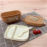 LULA Japanese style Lunch container double layers lockable lunch box with handle