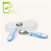 LULA 304 Stainless Steel Children Spoon Fork Set Baby Feeding Flatware Accessories Wholesale Camping