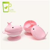360ml Whale 360ml double layer 4 compartments Kids Feeding Bowl Set Baby Learning Tableware