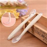 LULA BPA FREE soft feeding safety baby silicone spoon infant training multifunction spoon    Age:Sui