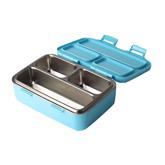 550ml 3 compartment leakproof steel lunch box stainless durable meal box for children