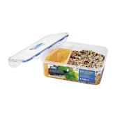 1700 1300ml two Compartment BPA FREE Microwave Plastic Food Container With Tight Seal Lid