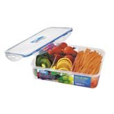 1800ml Four Compartment Leak Proof PP Airtight Food Storage Container with 4 Side Lock