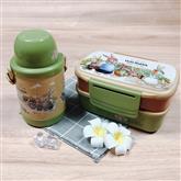 1500ML Wholesale Dishwasher Safe Plastic New Style Kid Lunch Box with Water Bottle