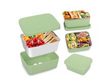 550ml Silicone Stainless Steel Snack Lunch Box